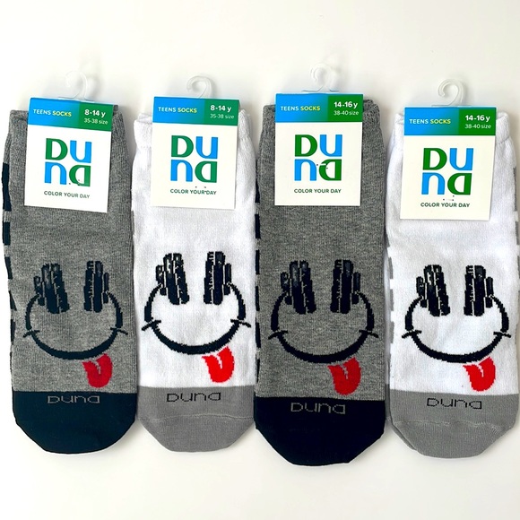 Set of 2 pairs Teens socks - Picture 1 of 9